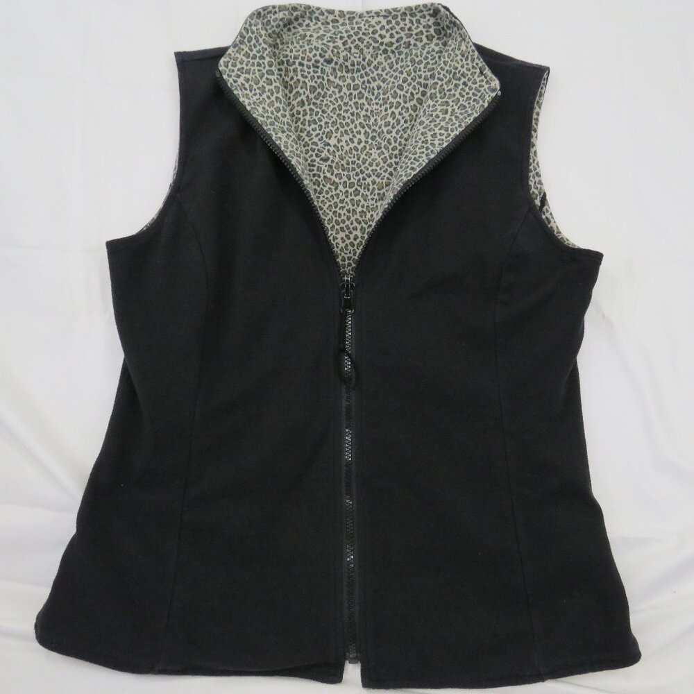 ✨ VINTAGE REVERSIBLE VEST | Leopard Print & Classic Black | Y2K Aesthetic ✨